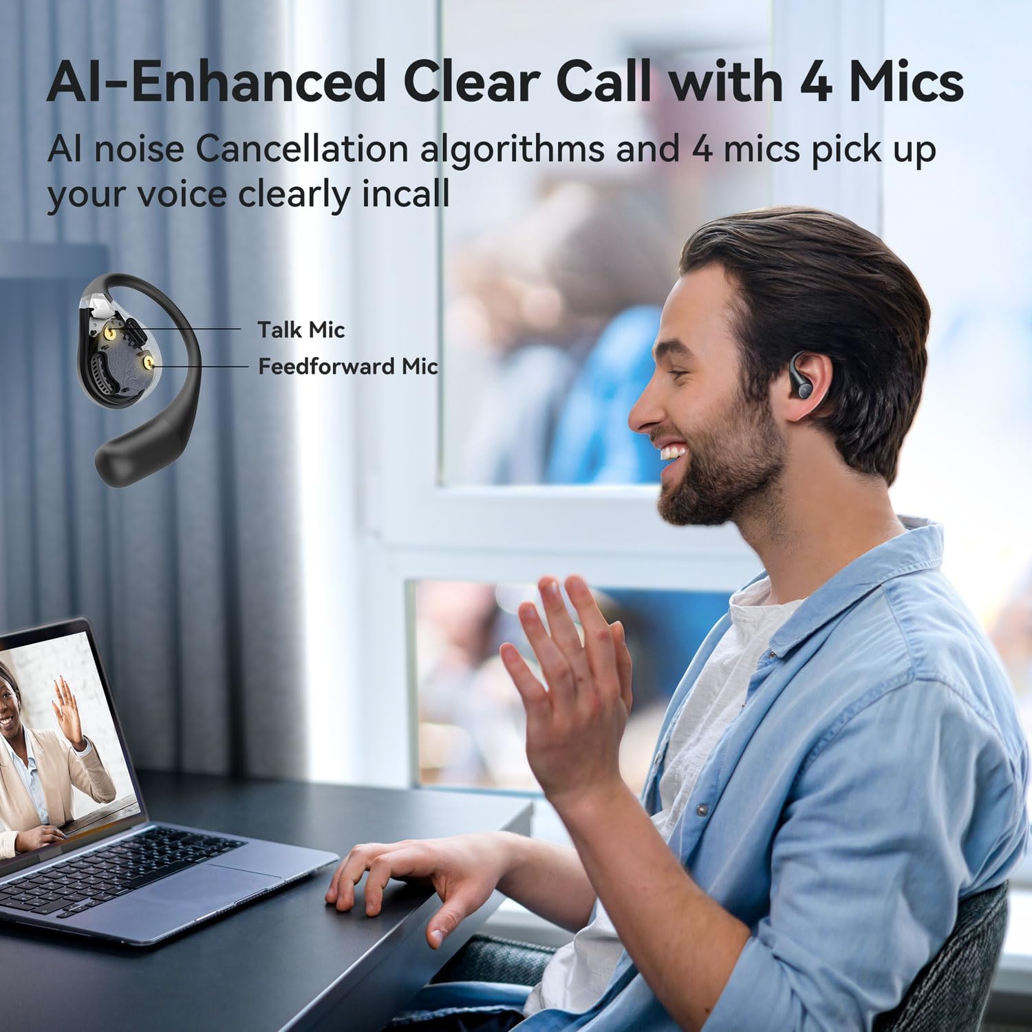 Thumbnail 3 de EarFun OpenJump Open‑ear Headphones 42H