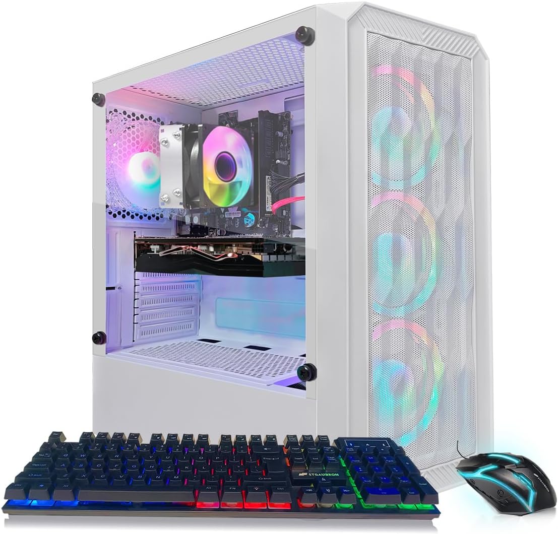 Detalle de STGAubron Prebuilt Gaming PC Desktop with RX 550 & Intel Core i5