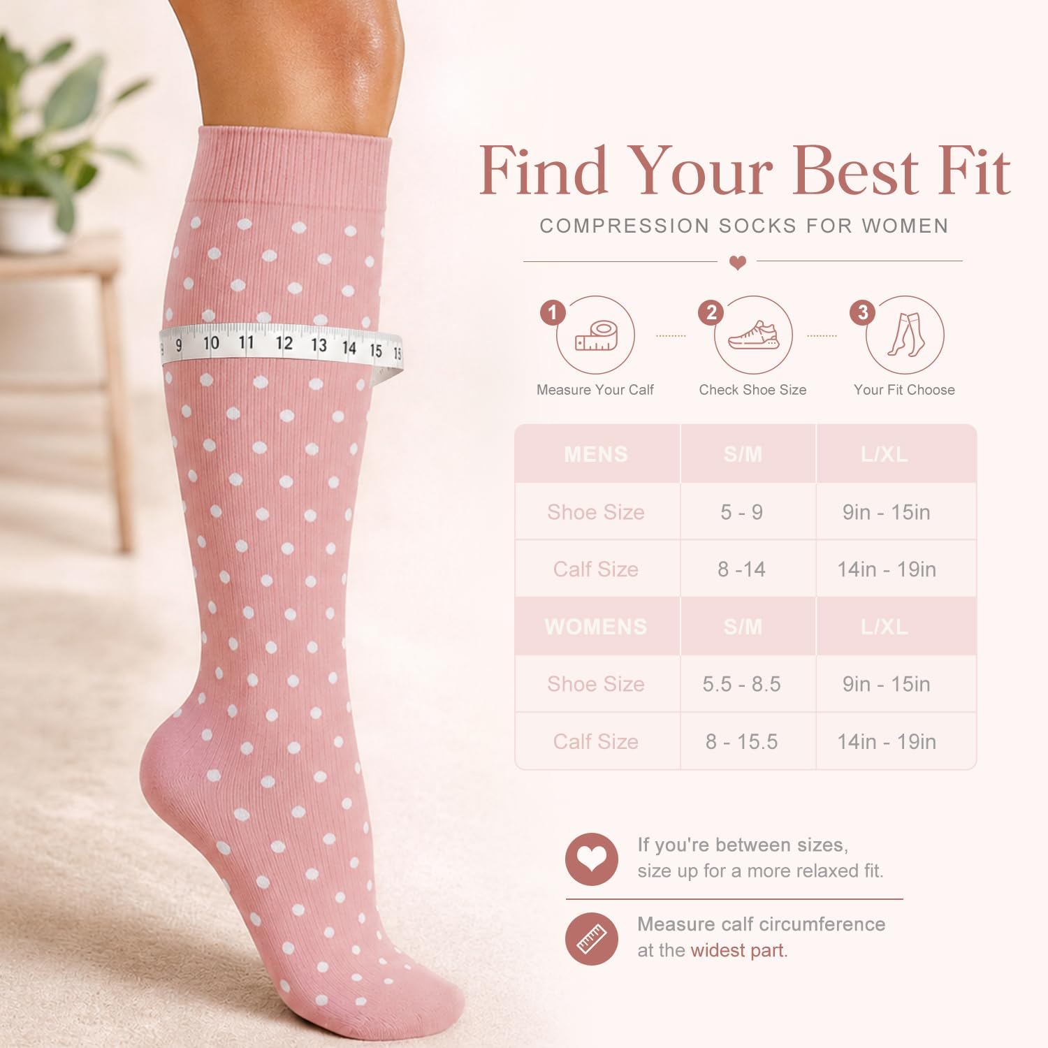 Thumbnail 6 de Laite Hebe 4 Pairs Compression Socks for Women & Men (15-20 mmHg) — All-Day Support for Nurses, Runners, and Busy Hands
