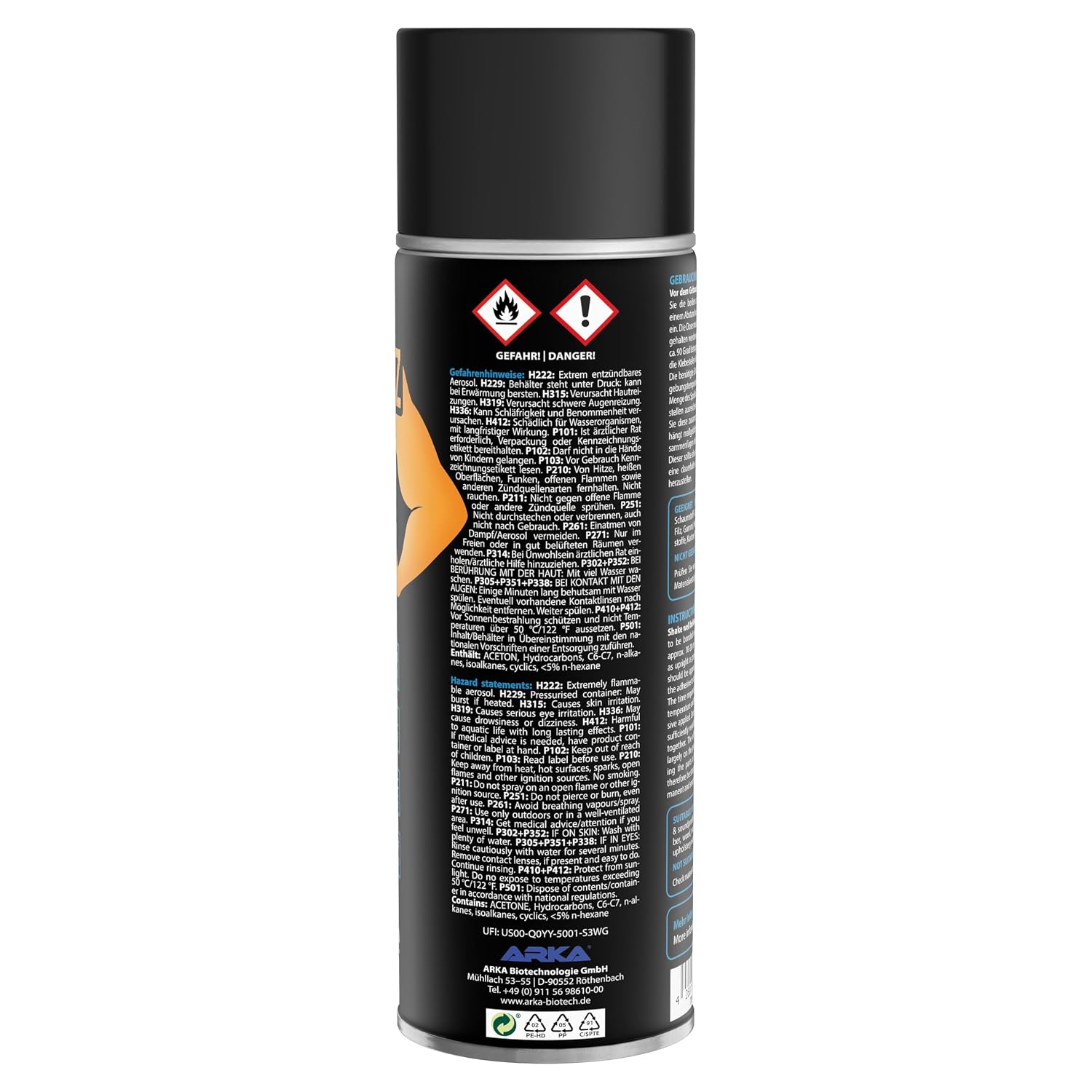 Thumbnail 2 de KRAFTPROTZ Sprühkleber extra stark 500 ml – transparent, hitzebeständig bis +70 °C