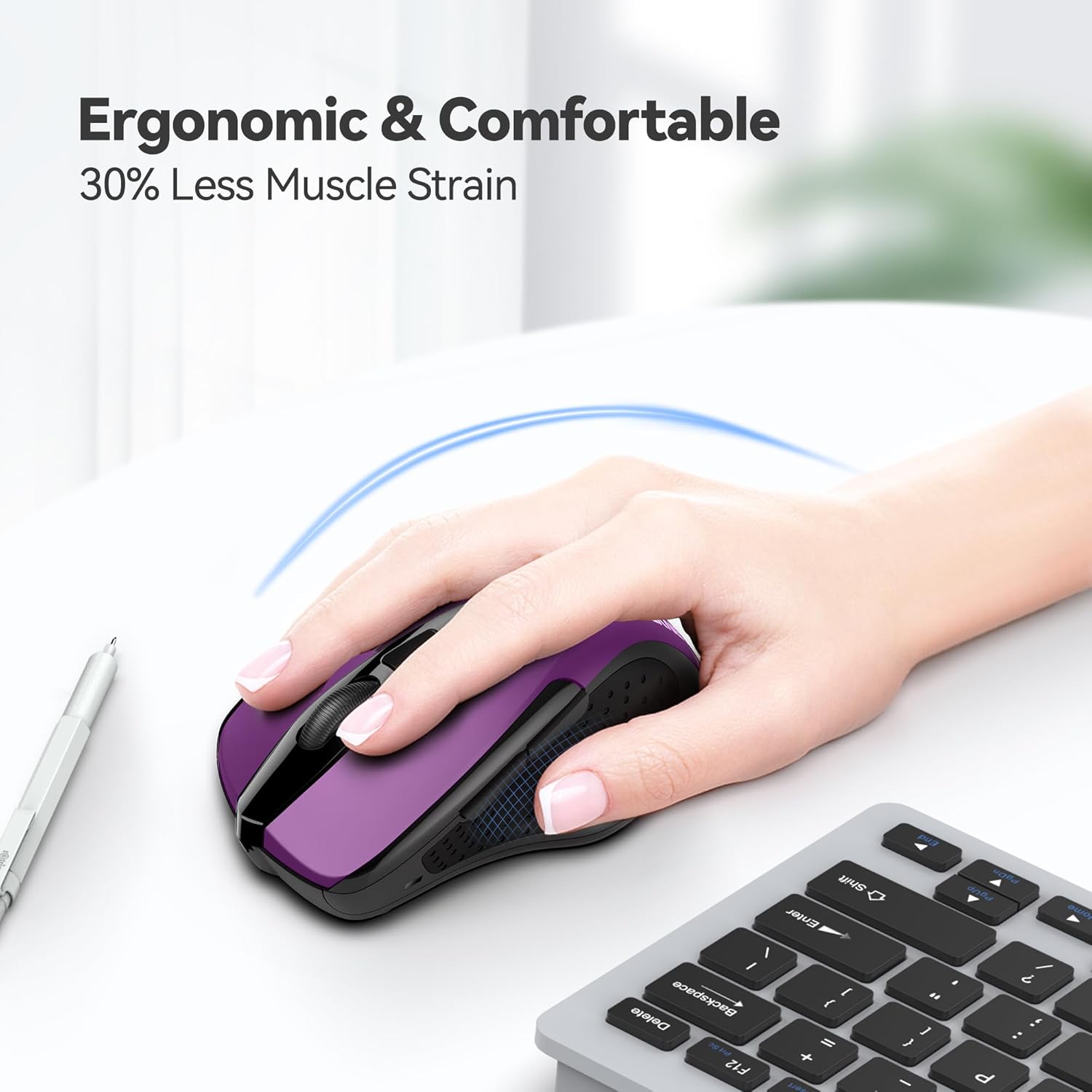 Thumbnail 3 de TECKNET Pro ergonomic mouse 24-month battery 🖱