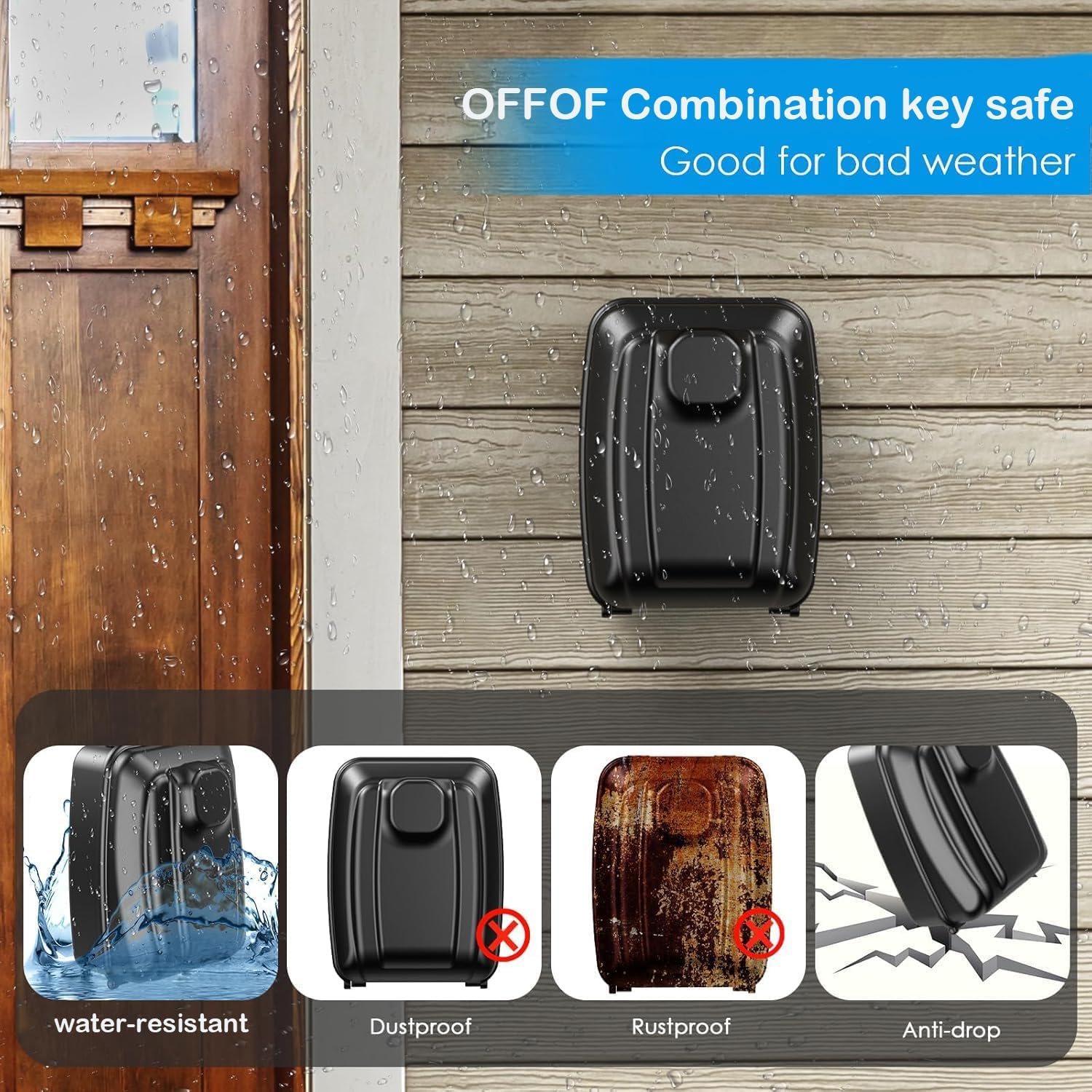 Detalle 2 de OFFOF Key Safe Wall Mounted 12‑digit