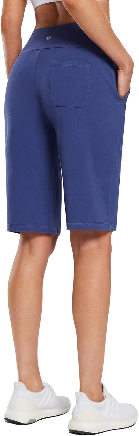 Thumbnail 1 de Baleaf Women's 12" Long Bermuda Shorts – High-Waisted Cotton with Pockets