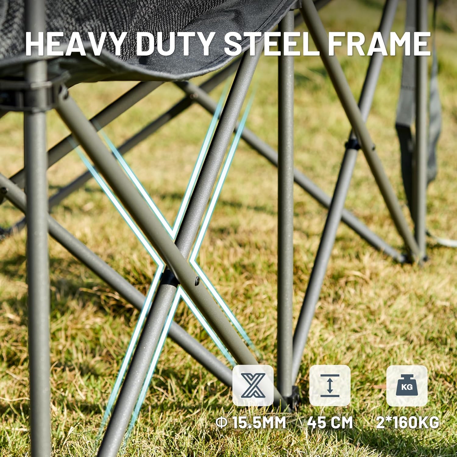 Thumbnail 4 de TIMBER RIDGE Double Camping Chair 320kg
