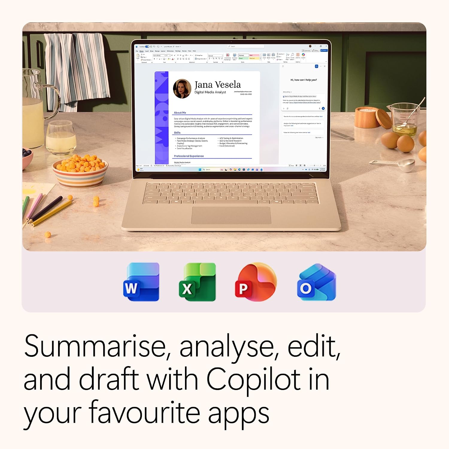 Detalle de Microsoft 365 Personal: 1 user, 1TB cloud storage and AI‑powered Office apps