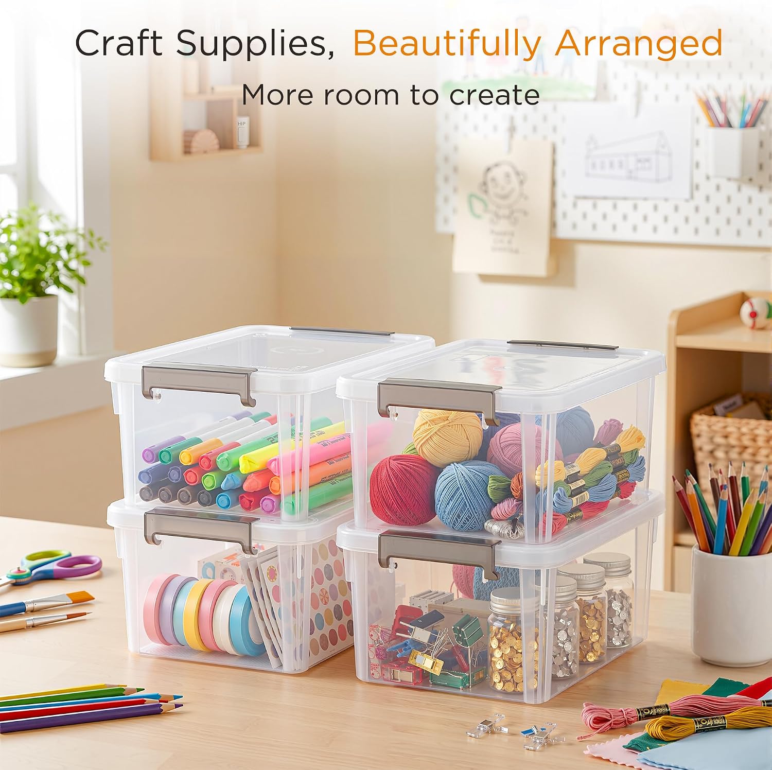 Thumbnail 3 de Citylife 4-Pack Storage Bins 3.2 QT ⚙