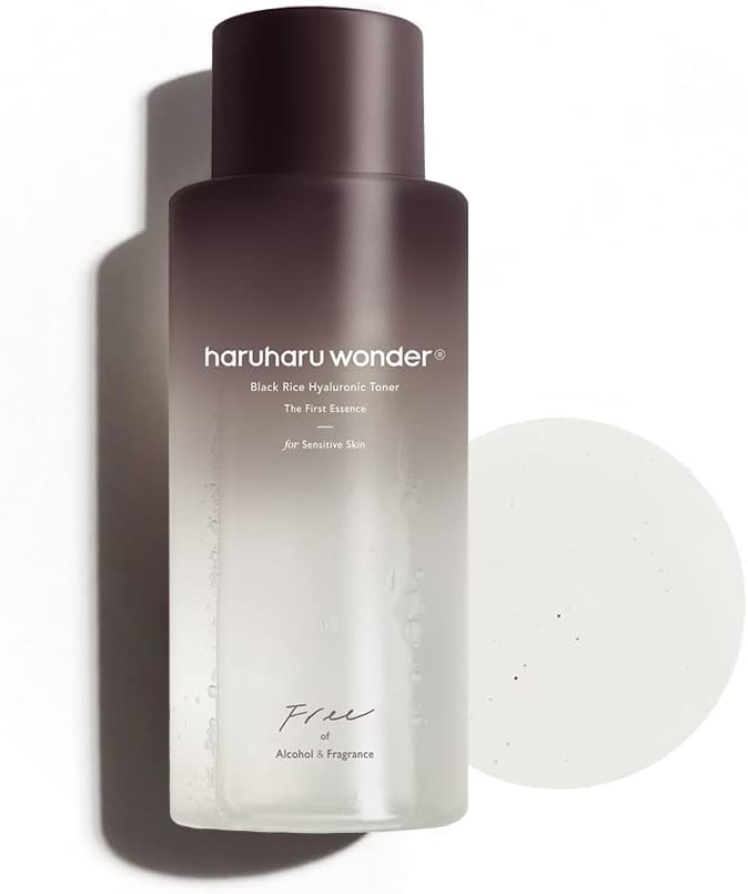Haruharu Wonder Black Rice Hyaluronic Toner – Toner hydratant sans parfum, 300 ml