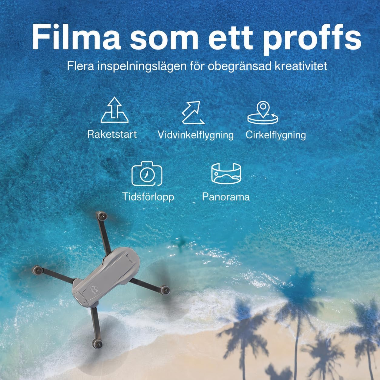 Thumbnail 6 de Ameta DR-ATS50G S50 Lite-drönare med 4K-kamera, GPS och 13 MP
