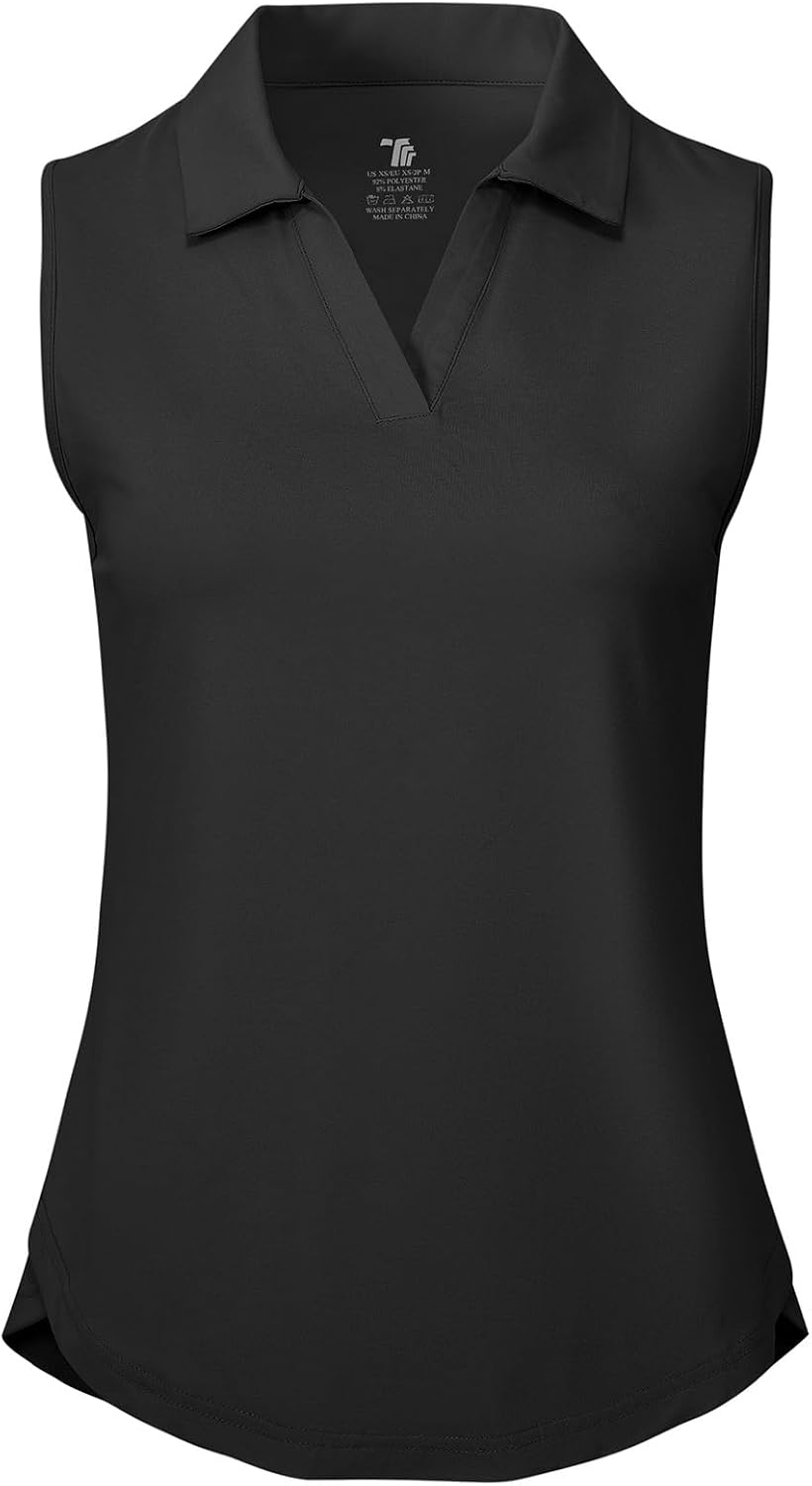 Detalle de BGOWATU Women's Sleeveless Golf Polo UPF 50+