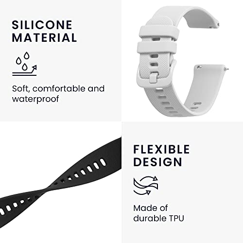 Detalle de kwmobile Bracelet compatible Garmin Venu Sq Music – 2x bracelet de rechange en silicone TPU