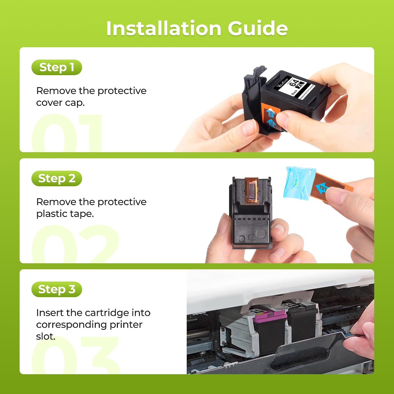 Thumbnail 2 de 64XL Ink Cartridge Combo 2-Pack 🖨