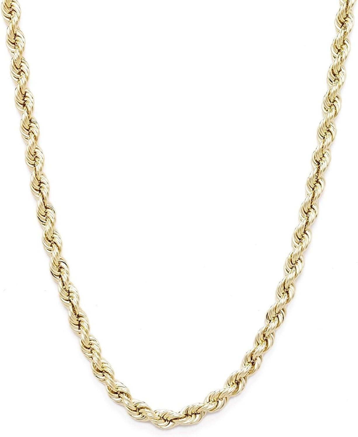 Detalle de Chaîne à cordon en or jaune 14 carats (585) - Unisexe, 3,80 mm, longueurs au choix