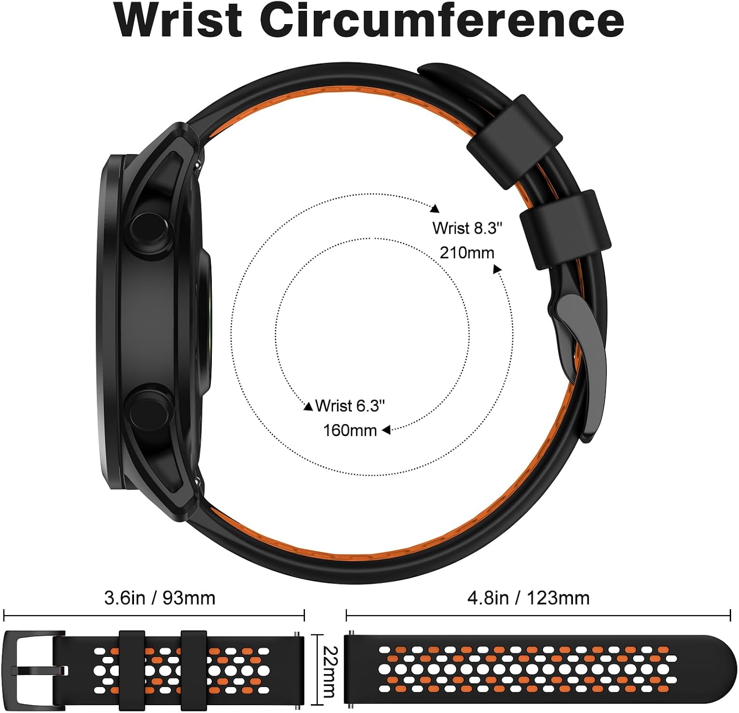 Thumbnail 5 de OVERSTEP 22mm Strap for Garmin & Galaxy Watches