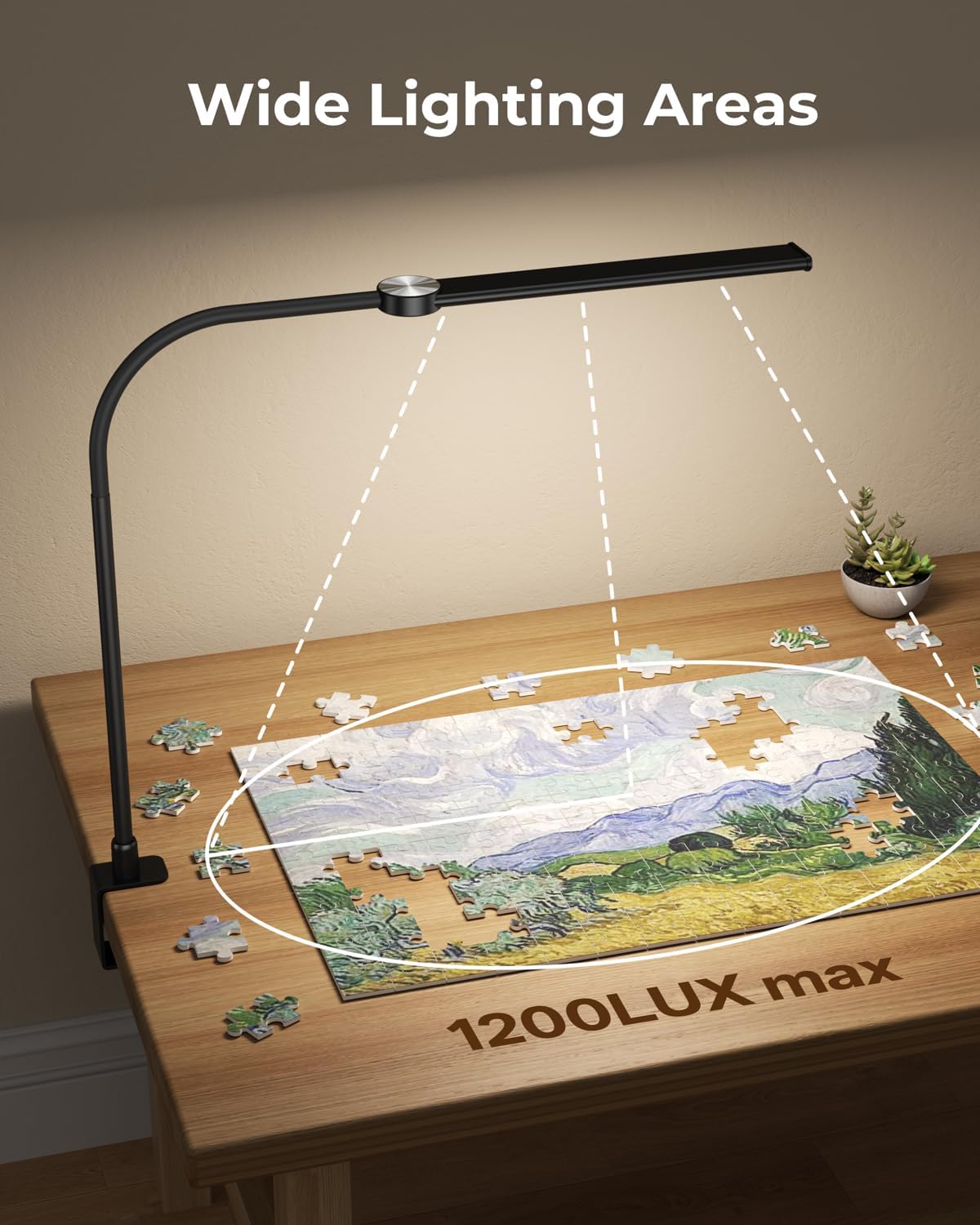 Thumbnail 6 de LED Desk Lamp with Clamp, 26.8-Inch