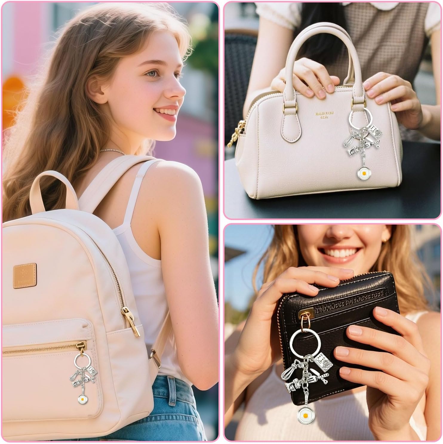 Thumbnail 4 de OBEISN Küchenbedarf-Schlüsselanhänger aus Edelstahl mit Mini-Spatel als Lebensmittel-Motiv