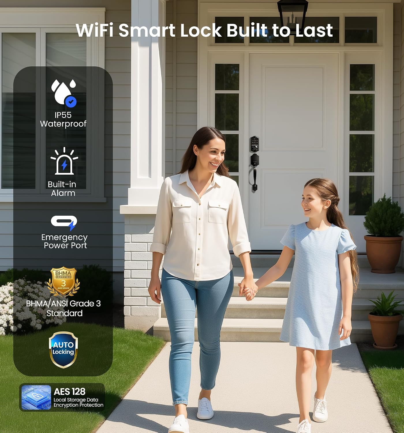 Detalle 1 de Veise Wi-Fi smart deadbolt, VE017G-H