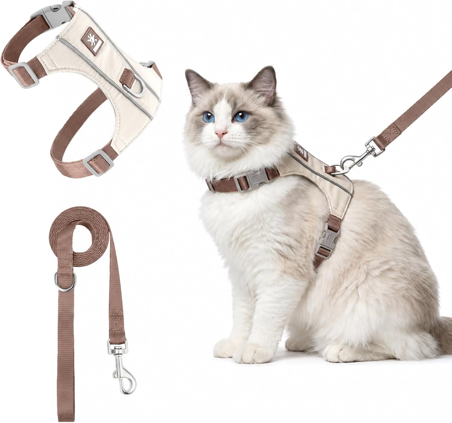 Detalle de Cat Harness and Leash Set in Taffeta
