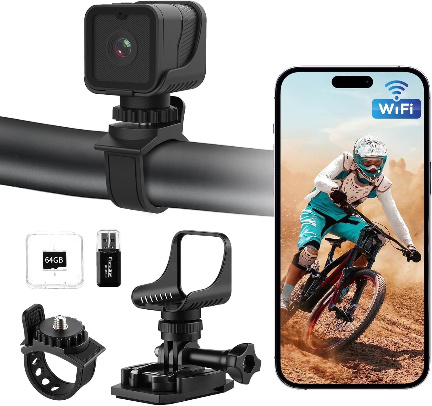 Detalle de AIKER YDXJ=FBA2 motorcamera met wifi, IP66 en 120° groothoek