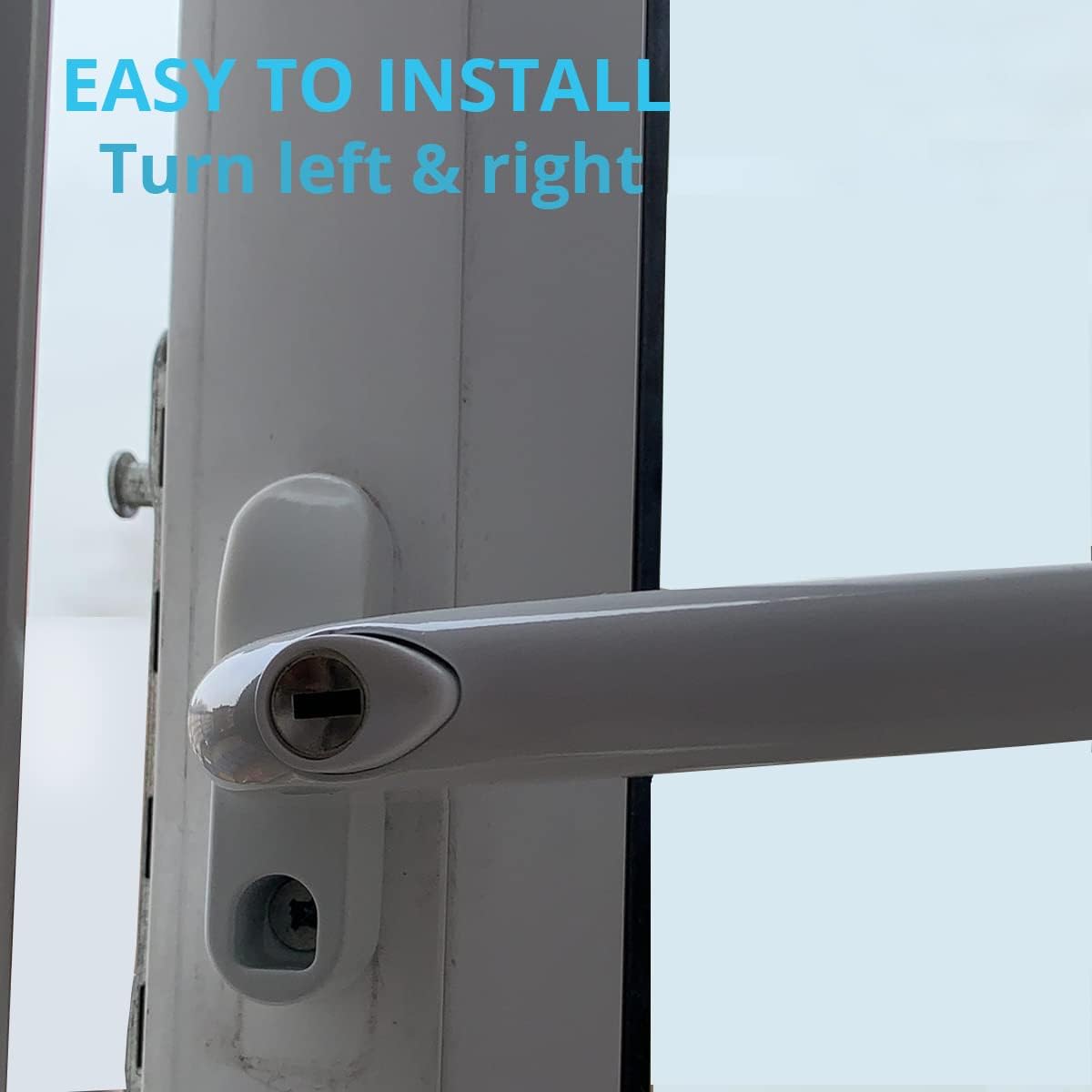 Detalle de WODSTA Upvc Window Handle 2pc Lockable Espag 43mm ⌛