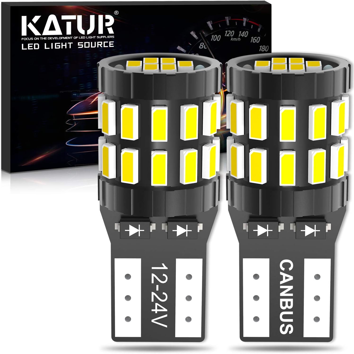 Detalle de KATUR 194 T10 W5W 6000K LED bulb 450LM