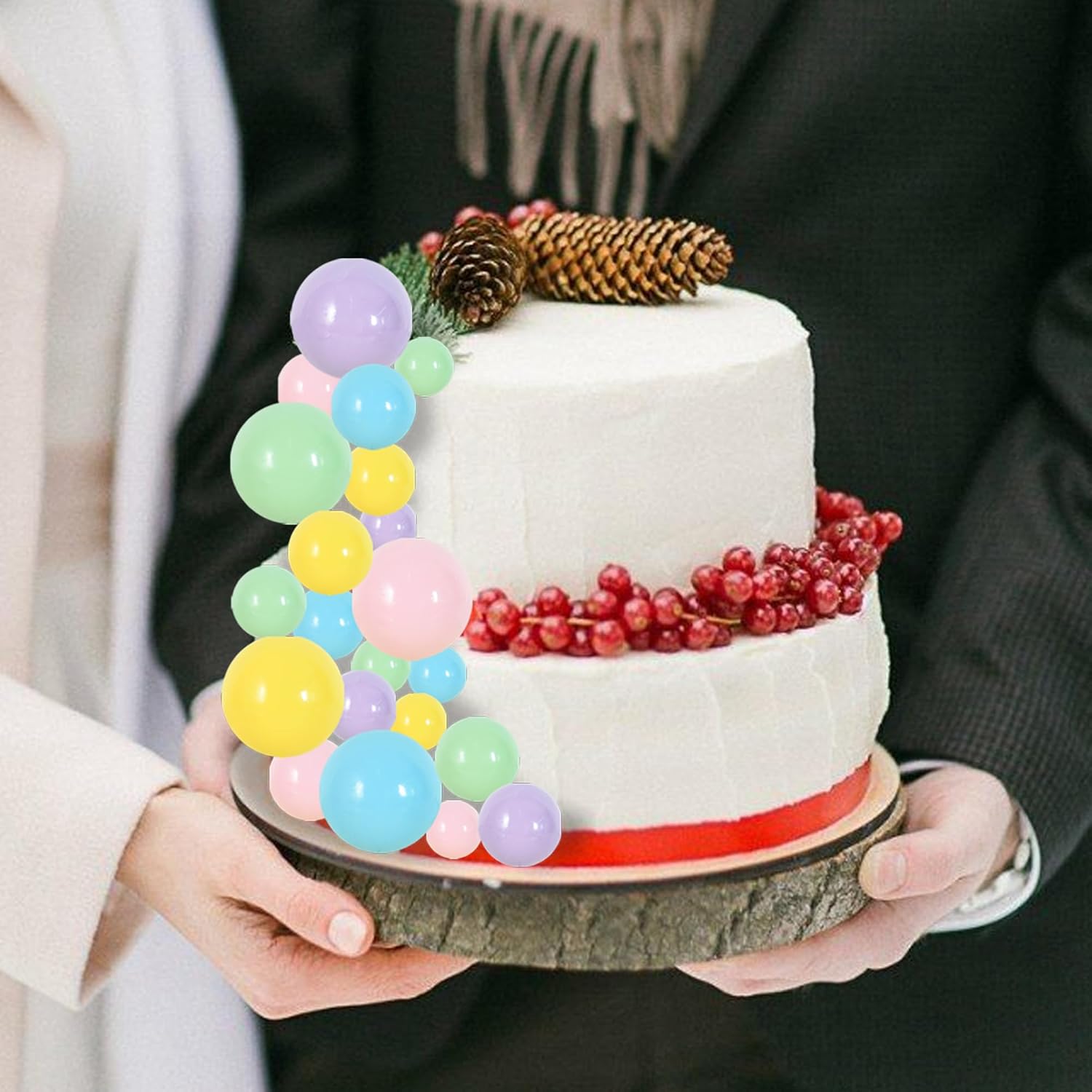 Thumbnail 4 de RIBBOOO 40 pcs pastel foam cake toppers 🍰