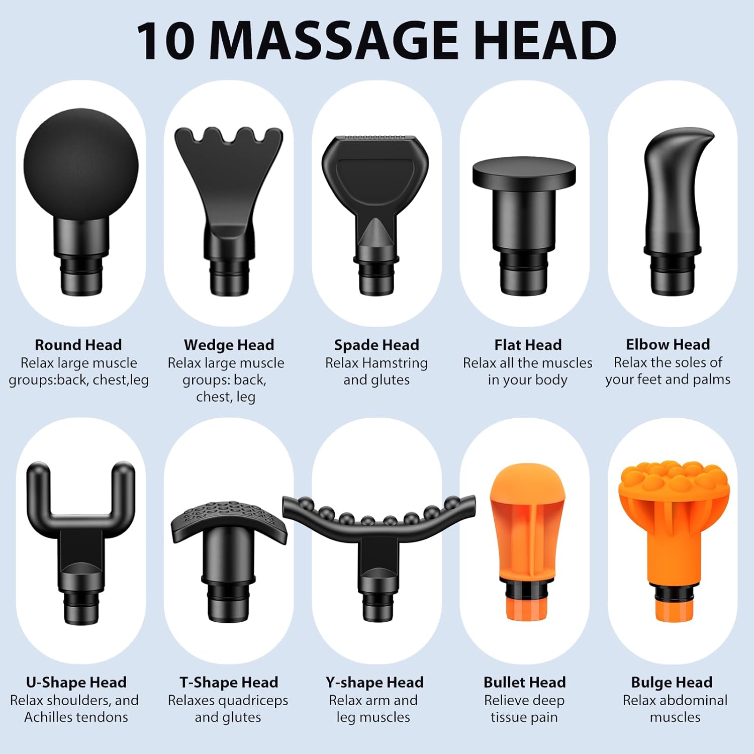 Thumbnail 4 de TOLOCO Massage Gun percussion massager 10 heads 💆