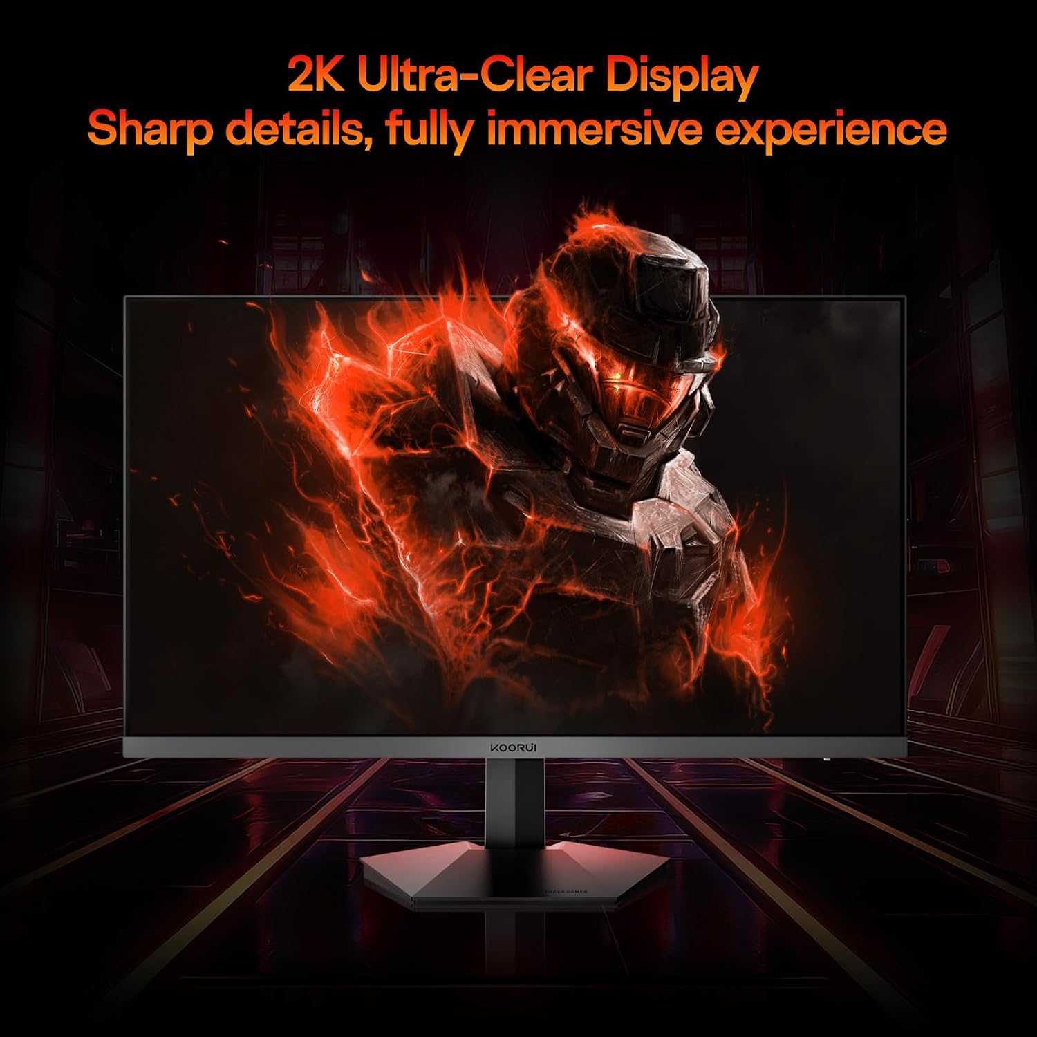 Detalle de KOORUI 27 inch QHD Gaming Monitor G2721X: 2560x1440, 260Hz (240Hz supported), HDR400, Fast IPS