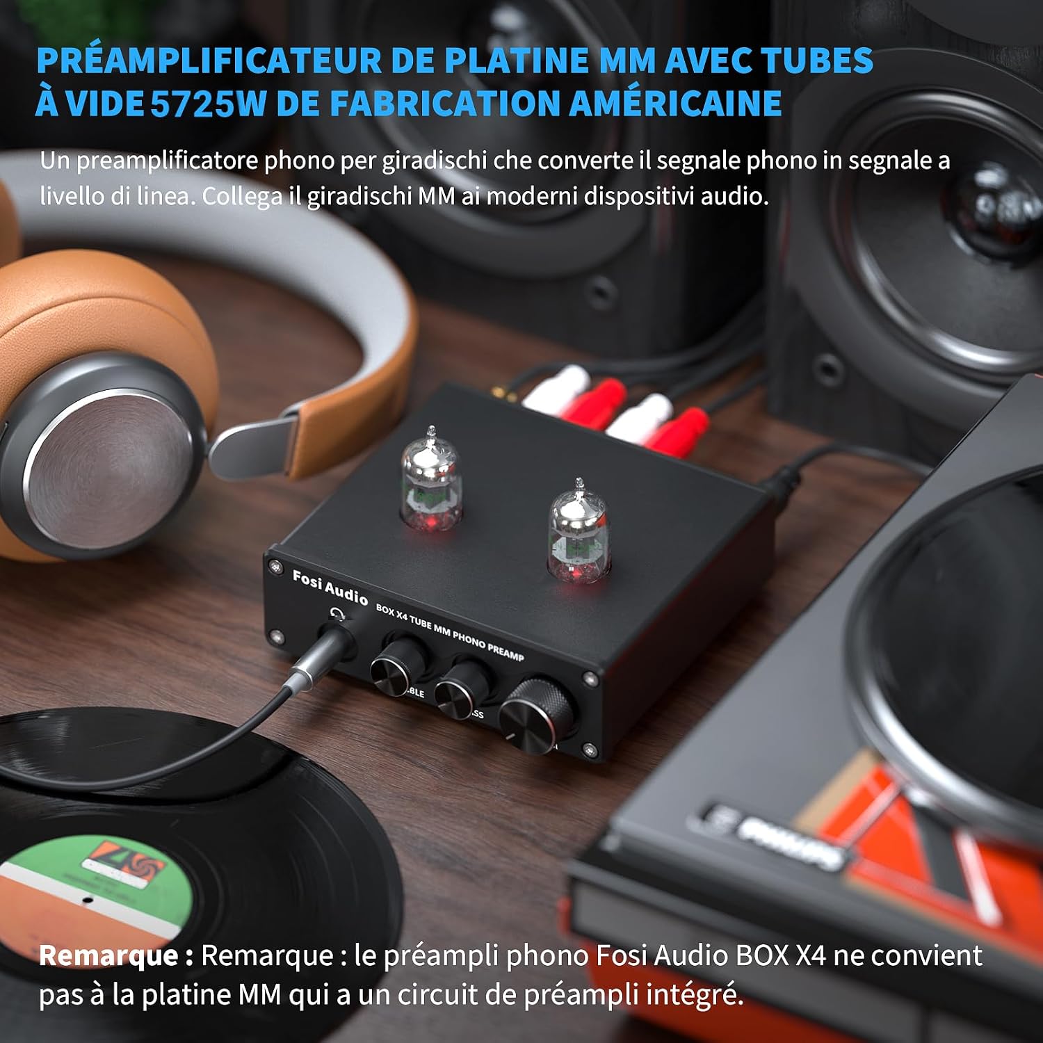 Detalle 2 de Fosi Audio BOX X4 préampli phono à tubes ⚙