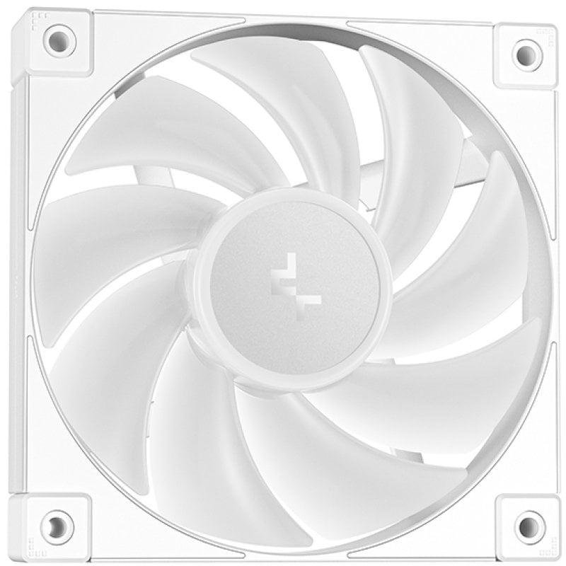 Detalle 2 de DeepCool LT240 White ARGB: kit de refrigeración líquida 240 mm en blanco para PC gaming y trabajo