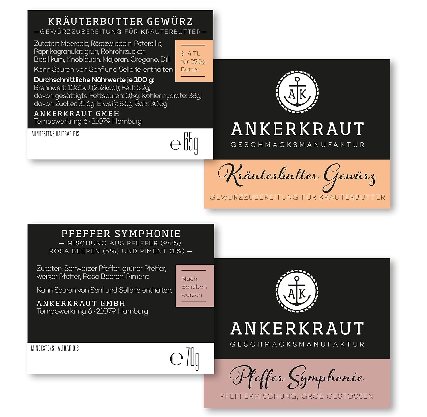 Thumbnail 4 de Ankerkraut Grill Set 6 Gewürze – BBQ Starter-Set mit 6 Korkengläsern