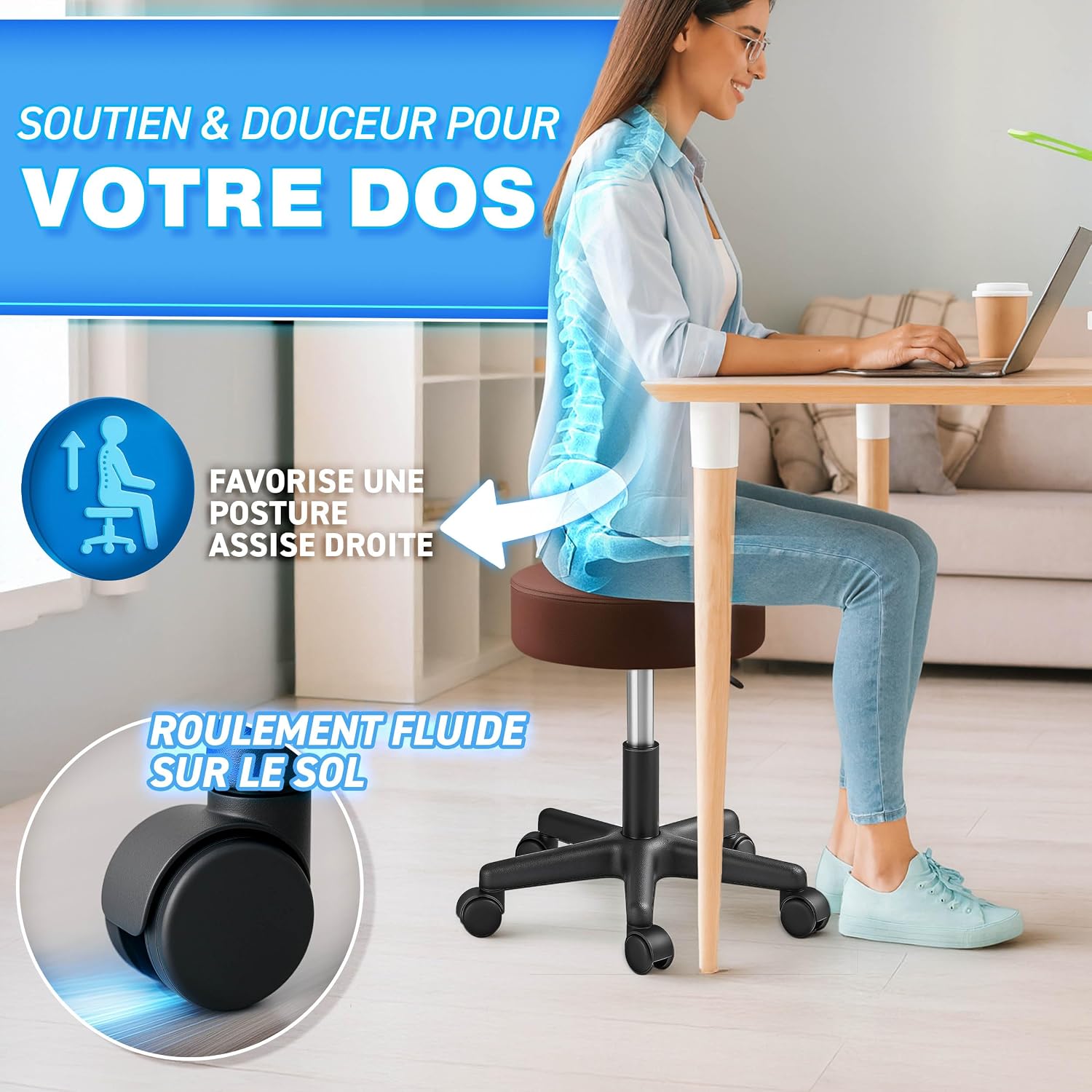 Thumbnail 4 de TRESKO Tabouret de Travail 47–60 cm