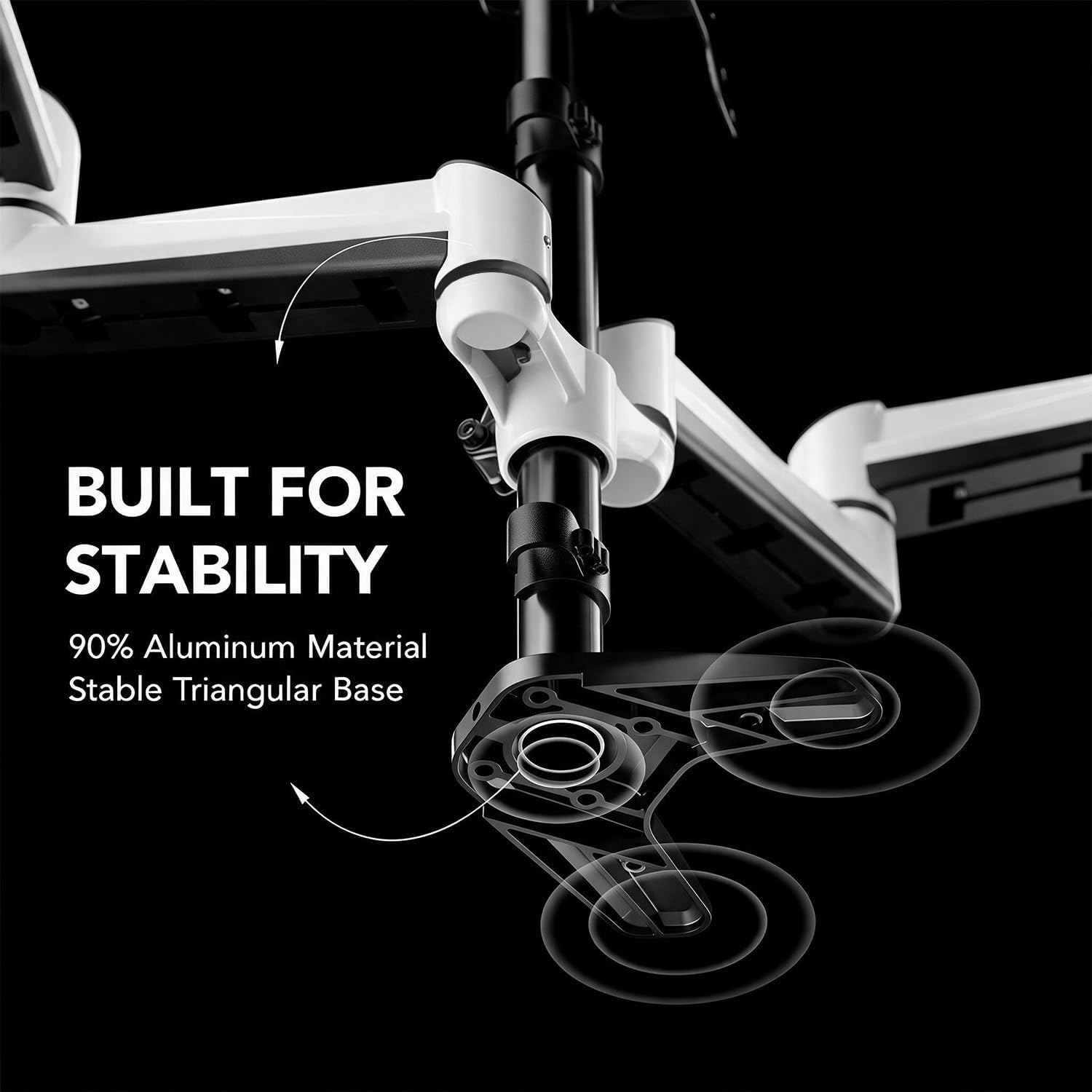 Detalle 2 de HUANUO Triple Monitor Stand 17–32-Inch