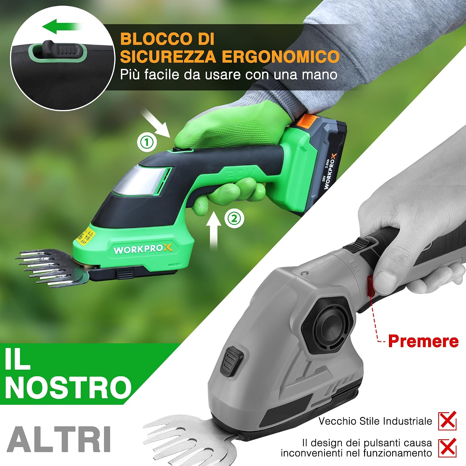 Thumbnail 5 de WORKPROX Tagliasiepi 20V