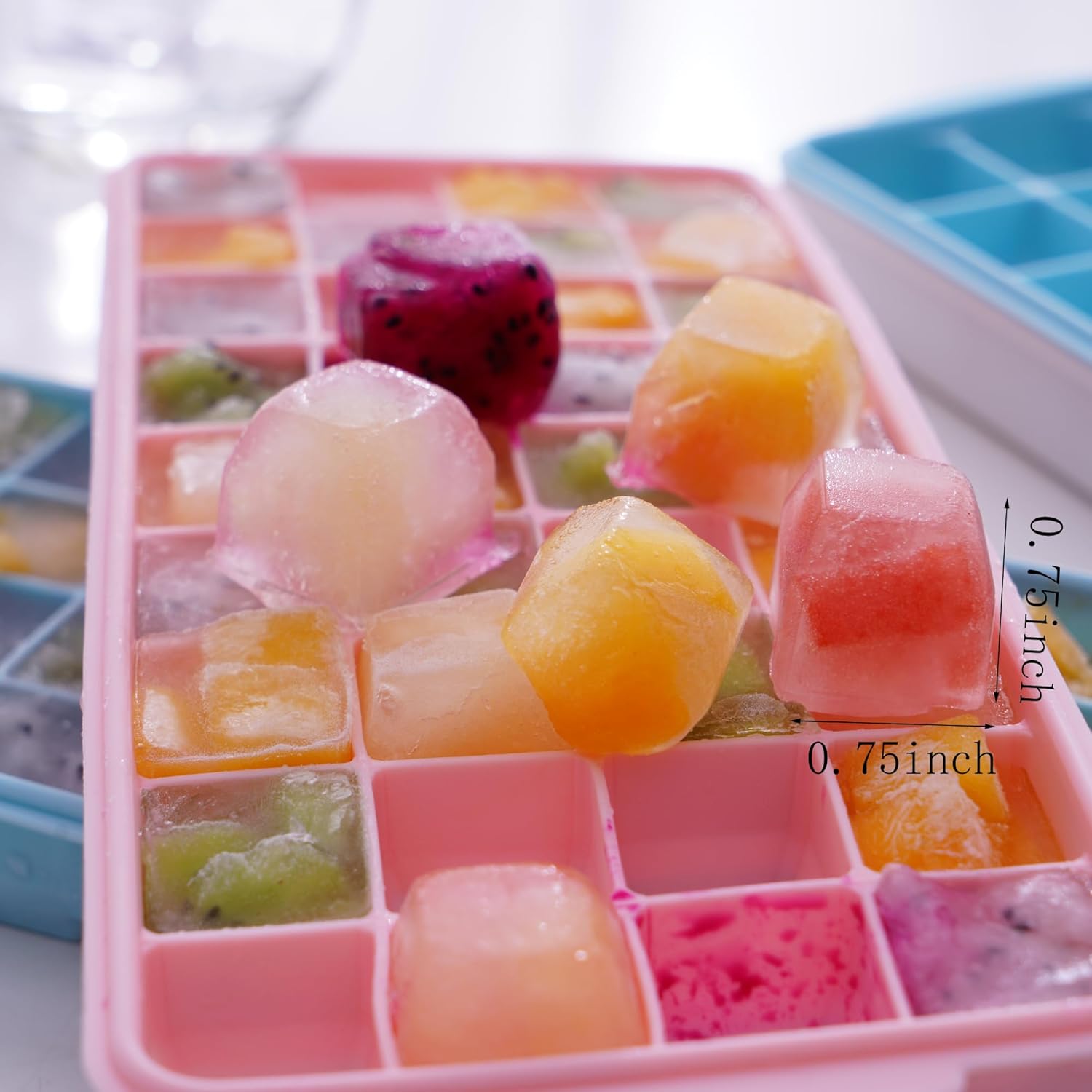 Detalle de Ice cube trays 3 pack, BPA-free silicone