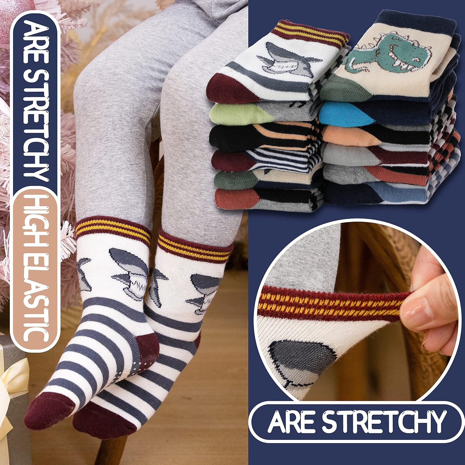 Detalle 2 de ANTSANG Stoppersocken Kinder 12 Paar