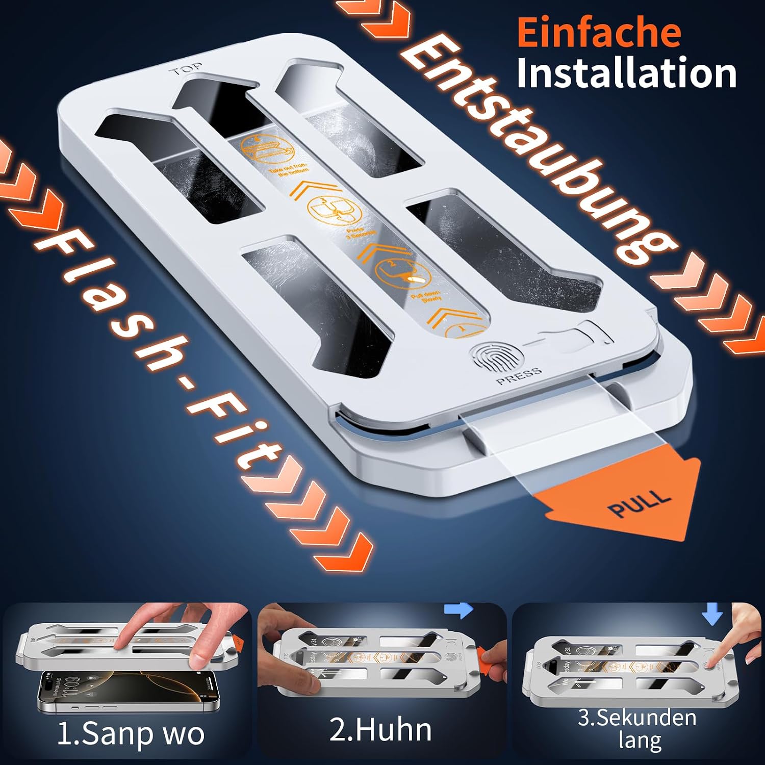 Detalle de Tentoki Screen Protector iPhone 16 Pro 6.3in