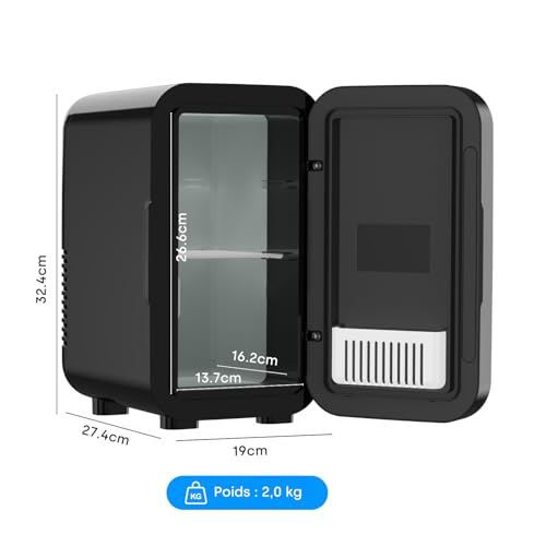 Thumbnail 8 de Enventor Mini Frigo 6L : réfrigération et chauffage nomade, 230V/12V, noir