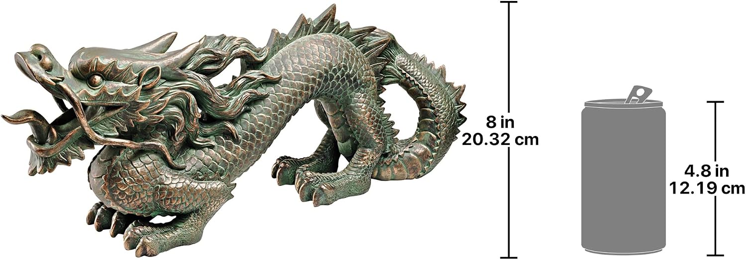 Thumbnail 5 de Design Toscano Azjatycki smok Wielkiego Muru, figura ogrodowa 53,5 cm