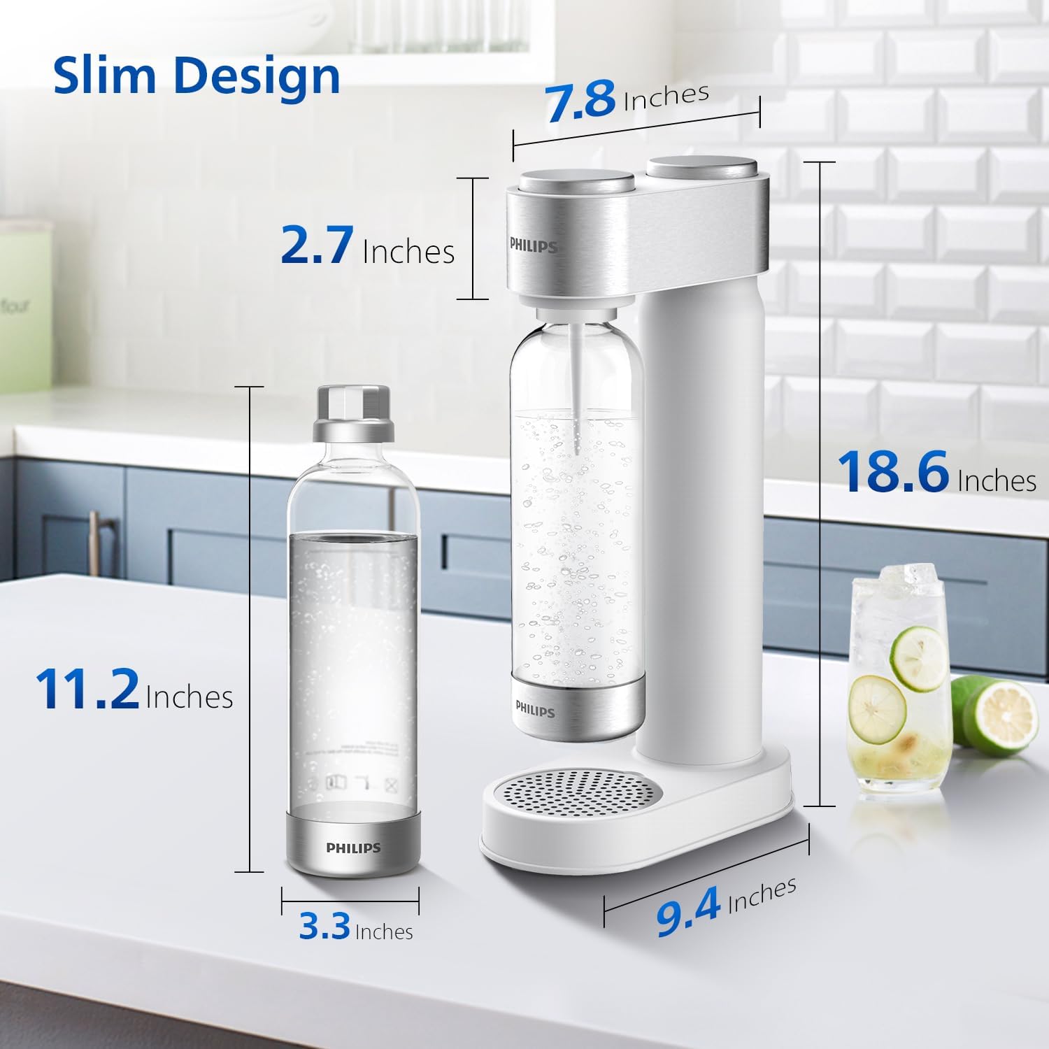 Detalle 2 de Philips ADD4902BKOQ Sparkling Water Maker 1L 💧