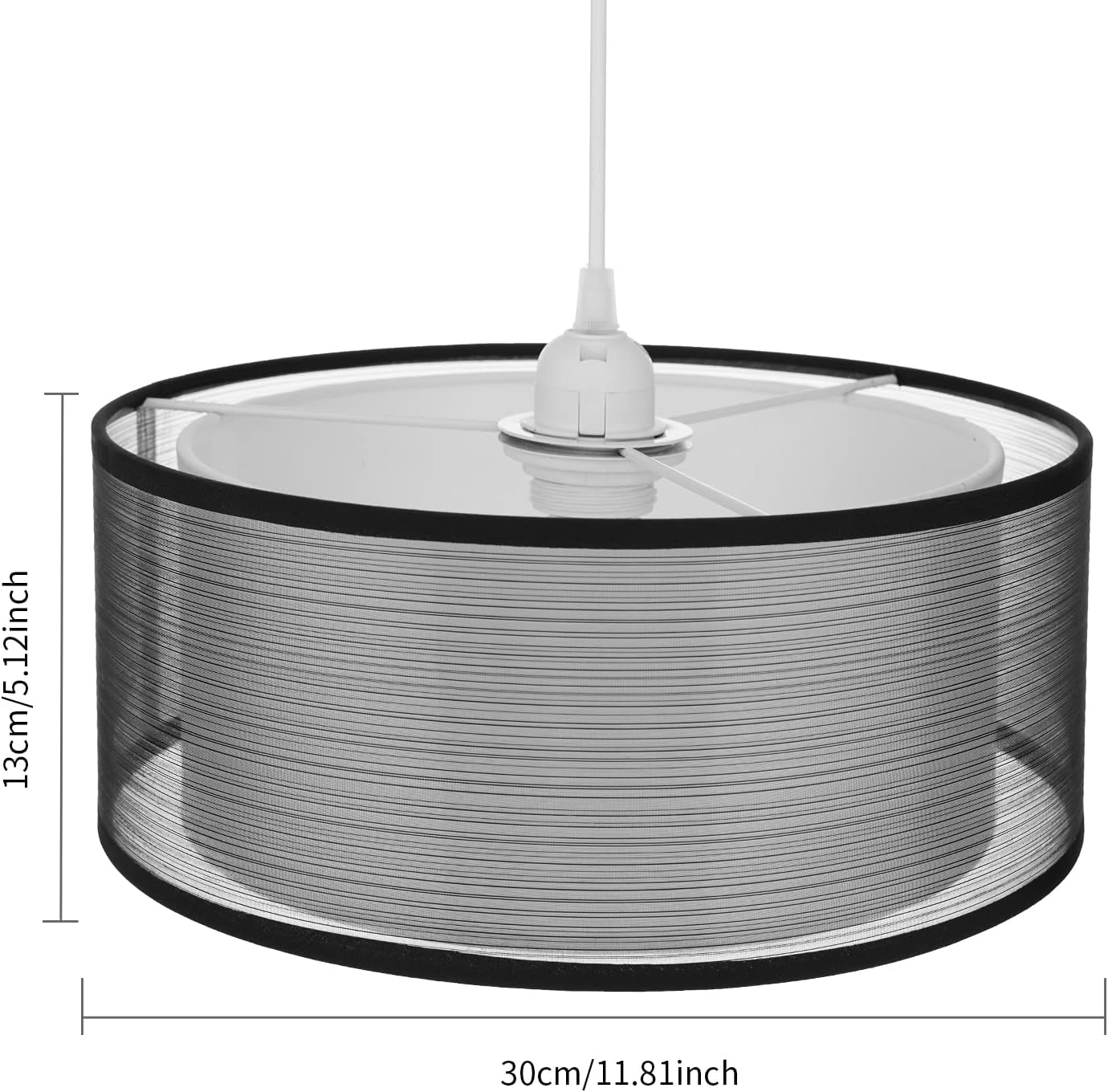 Thumbnail 6 de Frideko ceiling lampshade 30cm black