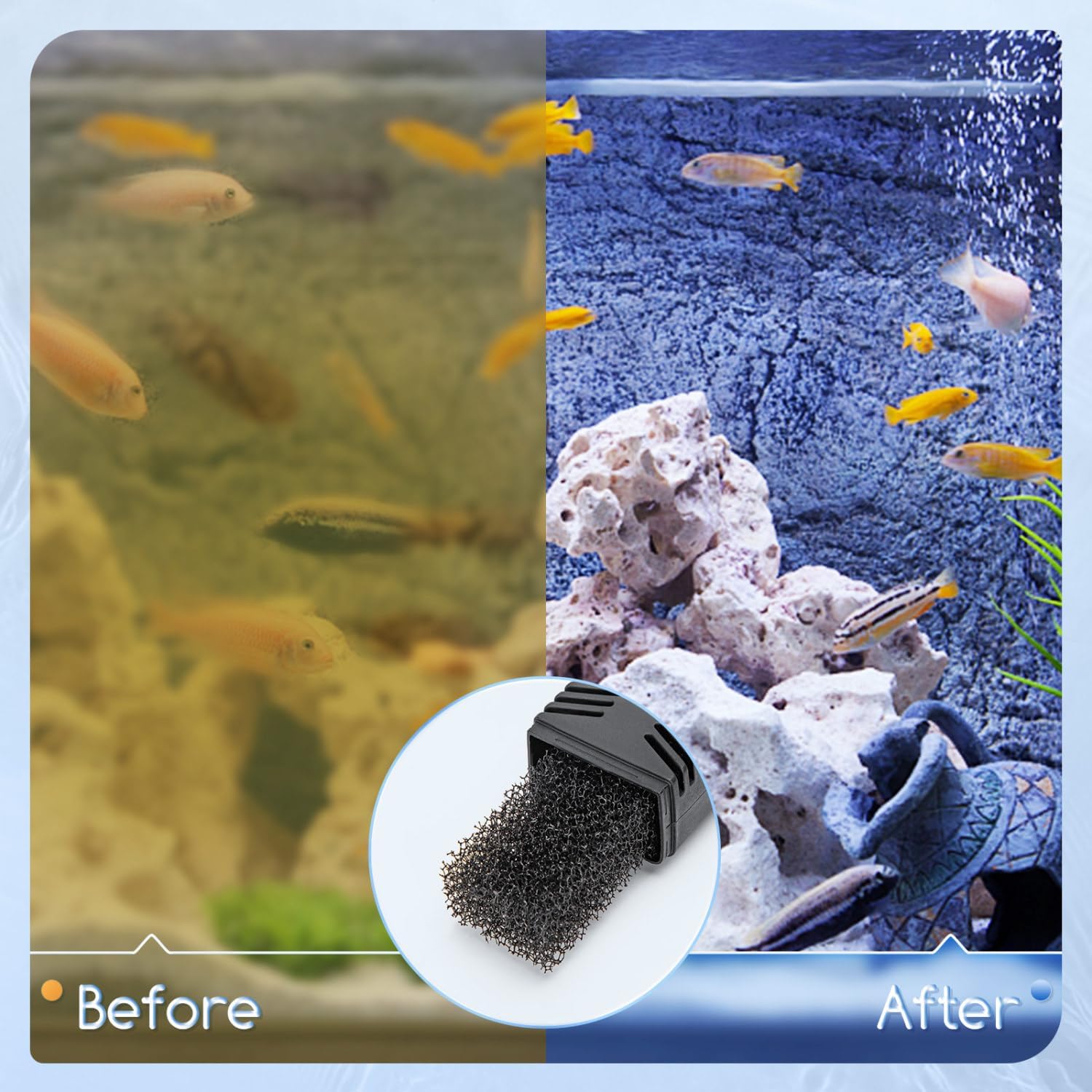 Thumbnail 4 de Nobleza Filtro per Acquario 5W con portata 230 L/h (filtro interno) per vasche da 20 a 50 litri