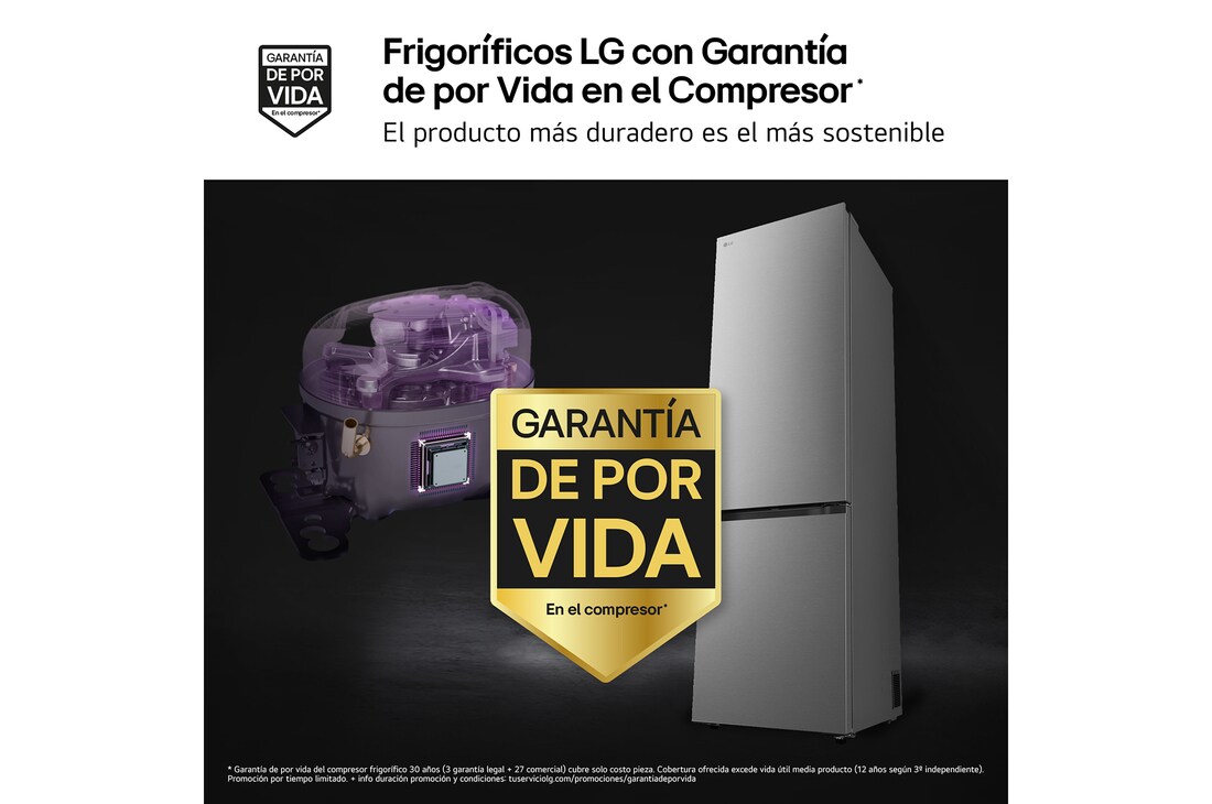 Thumbnail 3 de LG GBBSJ20EPY Frigorífico Combi 375 l, 2,03 m