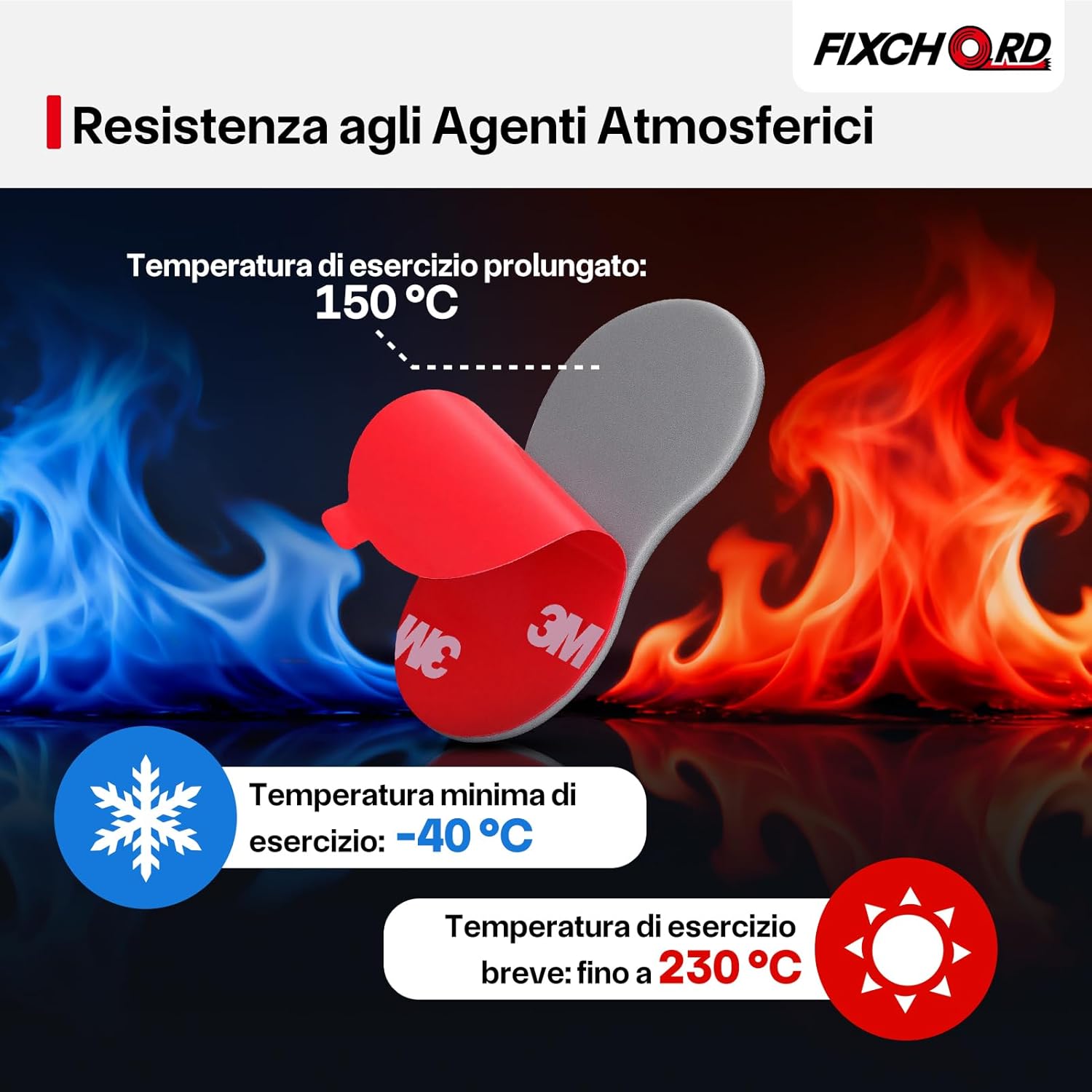 Thumbnail 5 de Supporto magnetico per auto FIXCHORD per OOONO CO-Driver NO2 con base adesiva 3M