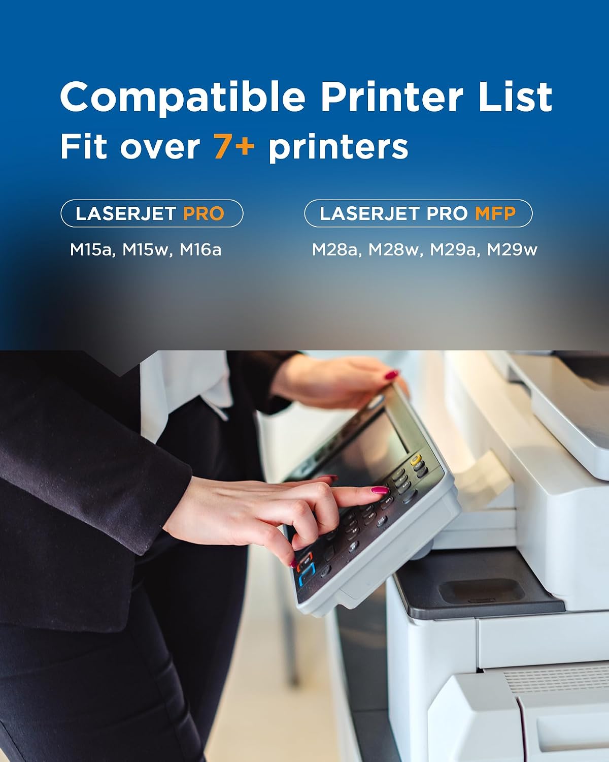 Detalle 1 de Timink 48A CF248A Black Toner Cartridge, 2-Pack for LaserJet Pro