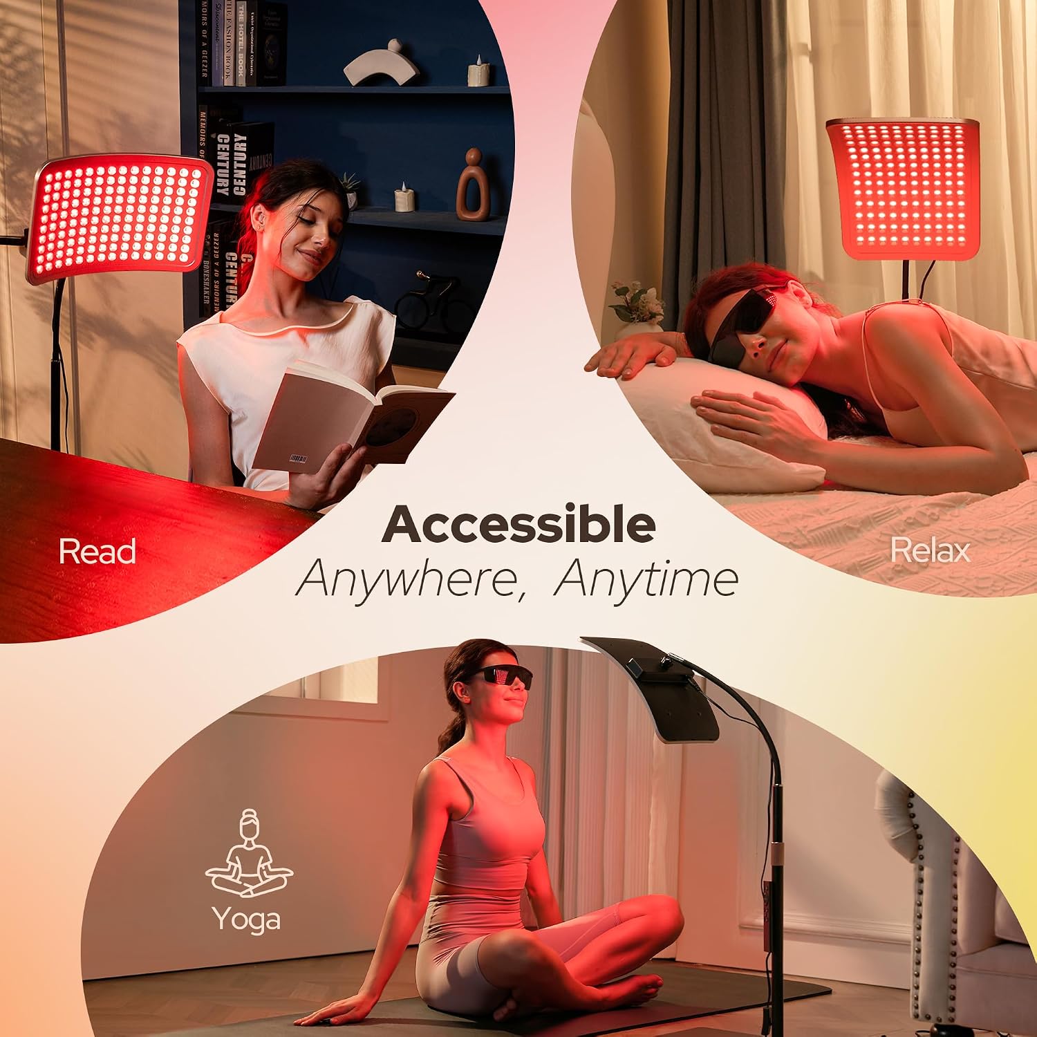 Thumbnail 6 de SUNKENET LTFL003 Red Light Therapy Lamp, 660nm and 850nm LEDs