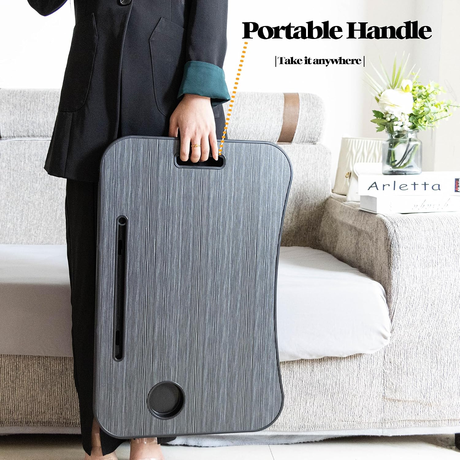 Detalle 1 de Laptop Bed Desk with Foldable Legs