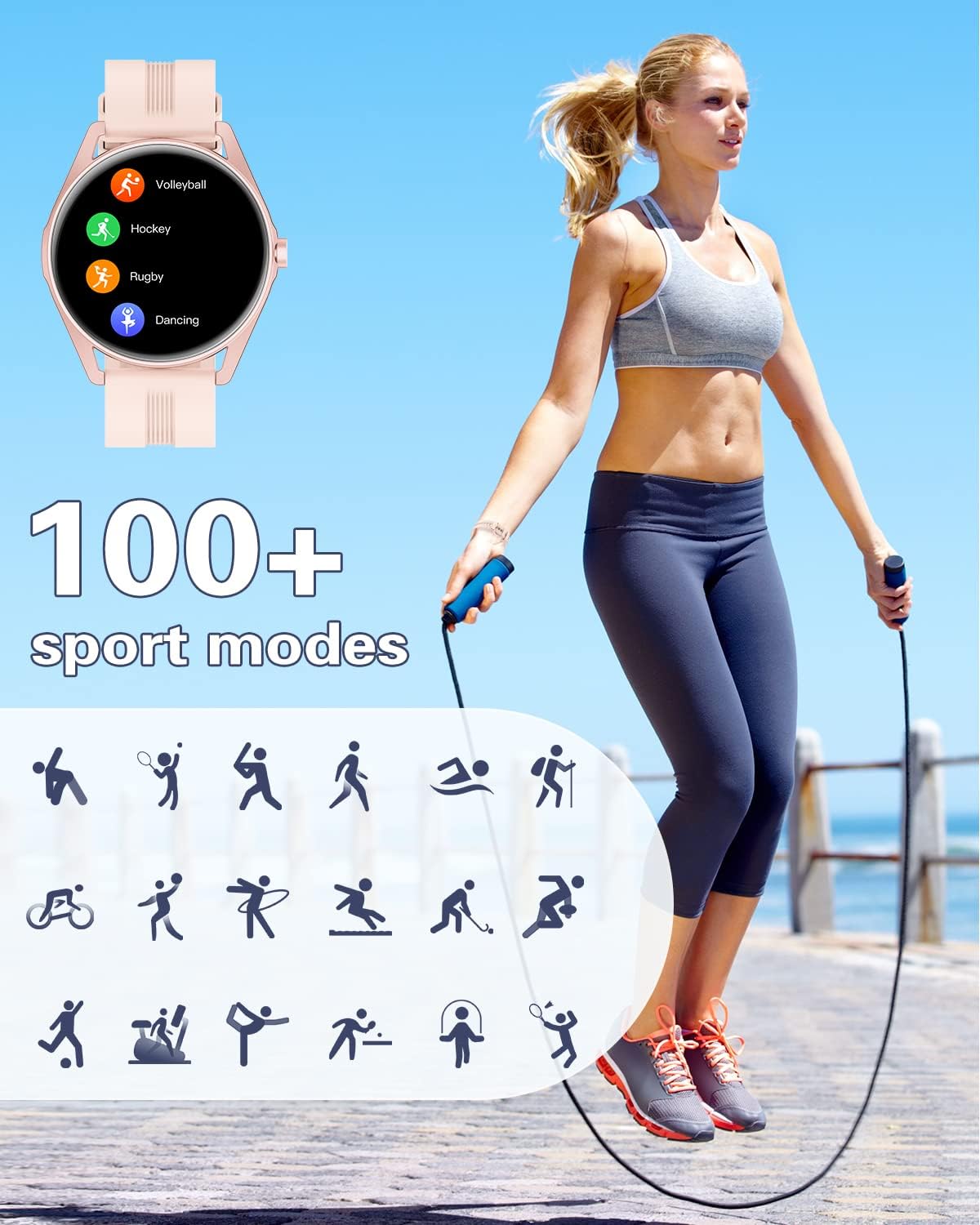 Thumbnail 2 de HUAKUA Smartwatch donna Bluetooth