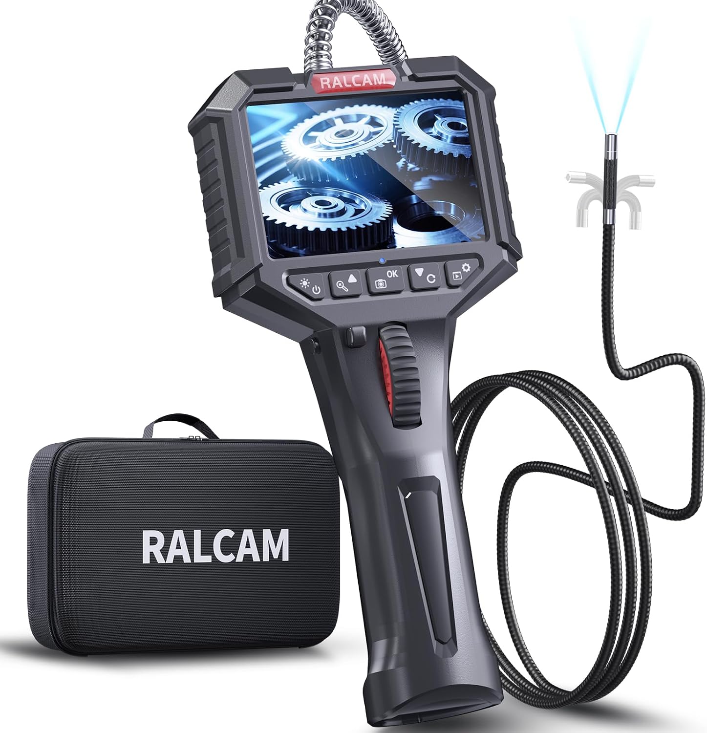 Detalle de Ralcam N306S endoskopkamera med 6,2 mm sond, 720p och 6 LED