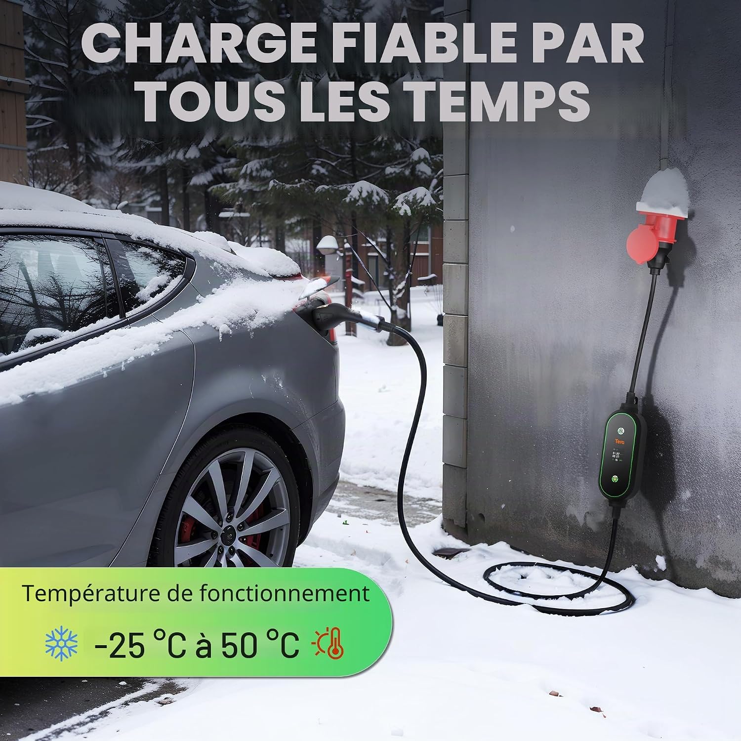 Thumbnail 5 de Tera Mobile Wallbox Type-2 Portable 11 kW – charge rapide et flexible sans installation