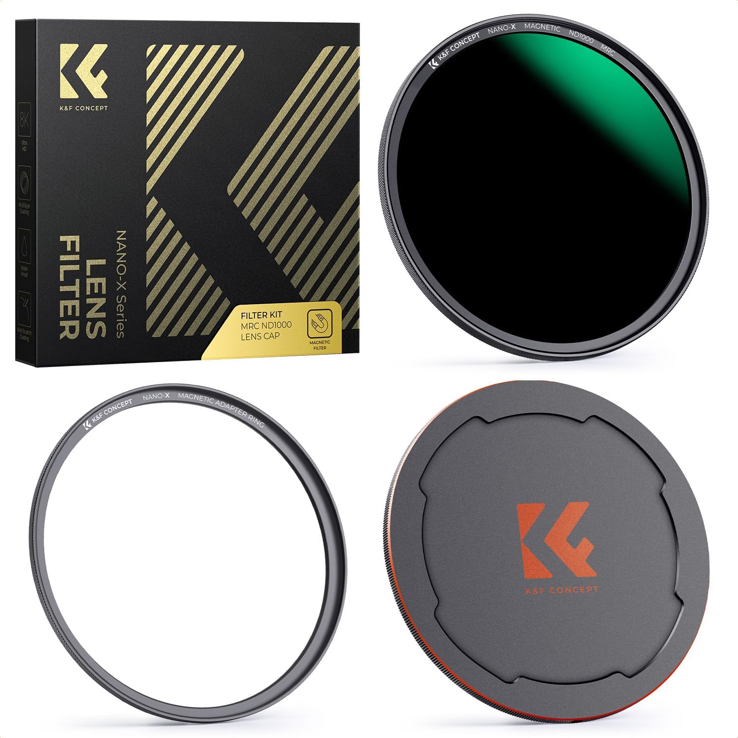 K&F CONCEPT Filtro Magnético ND1000 58mm 10 pasos